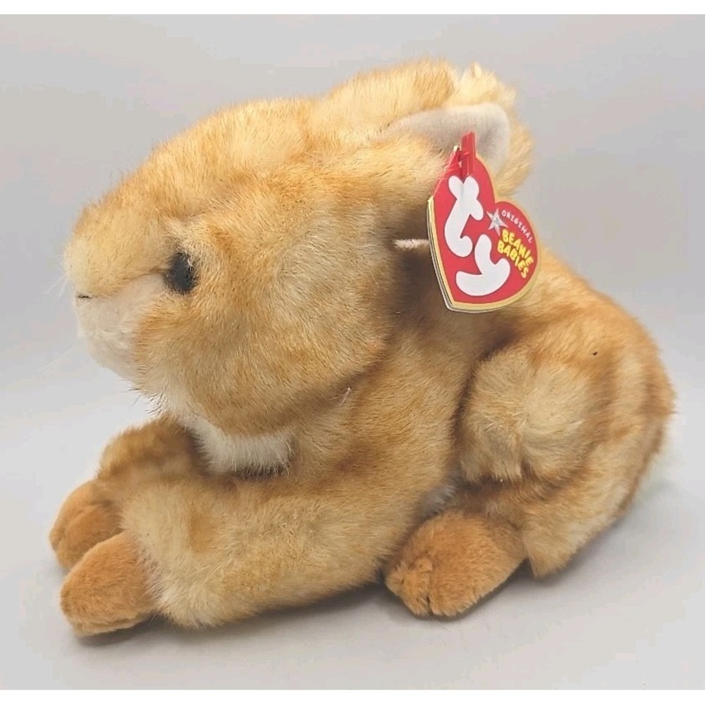 2004‎ Ty Beanie Baby "Minksy" Retired Brown Easter Bunny Rabbit BB9